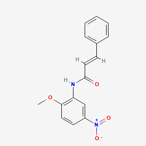 molecular formula C16H14N2O4 B5555607 (2E)-N-(2-methoxy-5-nitrophenyl)-3-phenylprop-2-enamide 