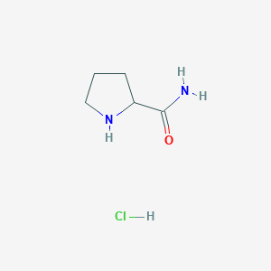 molecular formula C5H11ClN2O B555561 Pyrrolidine-2-carboxamide hydrochloride CAS No. 115630-49-4