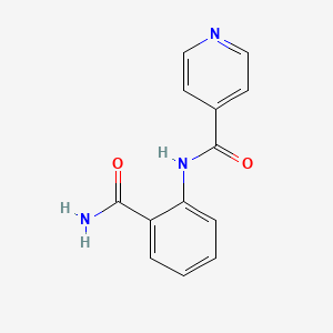 molecular formula C13H11N3O2 B5555626 N-(2-carbamoylphenyl)pyridine-4-carboxamide 