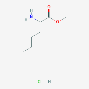 molecular formula C7H16ClNO2 B555566 Methyl 2-aminohexanoate hydrochloride CAS No. 77300-48-2
