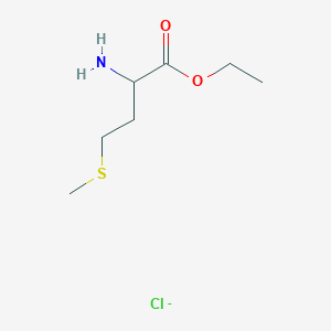 molecular formula C7H15NO2S · HCl B555568 DL-Methionine ethyl ester hydrochloride CAS No. 6297-53-6