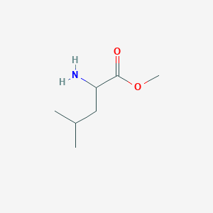 molecular formula C7H15NO2 B555570 Methyl 2-amino-4-methylpentanoate hydrochloride CAS No. 6322-53-8