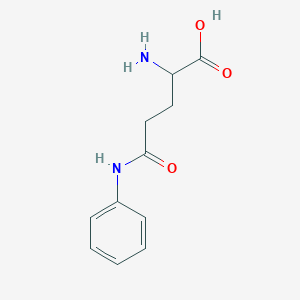 molecular formula C11H14N2O3 B555574 2-Amino-5-oxo-5-(phenylamino)pentanoic acid CAS No. 4337-38-6