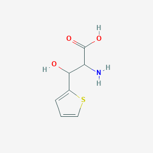 molecular formula C7H9NO3S B555580 2-Amino-3-hydroxy-3-(thiophen-2-yl)propanoic acid CAS No. 32595-59-8