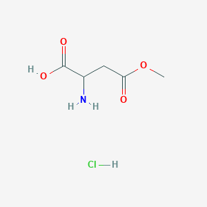 B555584 2-Amino-4-methoxy-4-oxobutanoic acid hydrochloride CAS No. 1835-52-5