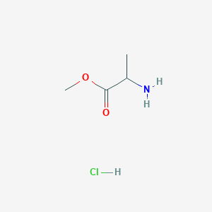 molecular formula C4H10ClNO2 B555586 Hydron;methyl 2-aminopropanoate;chloride CAS No. 13515-97-4