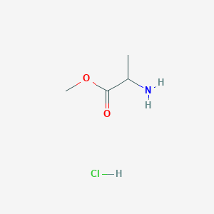 molecular formula C4H10ClNO2 B555586 Methyl 2-aminopropanoate hydrochloride CAS No. 13515-97-4