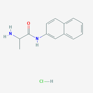 molecular formula C13H15ClN2O B555589 DL-Alanine beta-naphthylamide hydrochloride CAS No. 74144-49-3