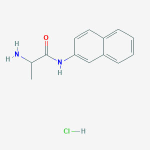 molecular formula C13H15ClN2O B555589 N-DL-Alanyl-2-naphthylamine hydrochloride CAS No. 74144-49-3
