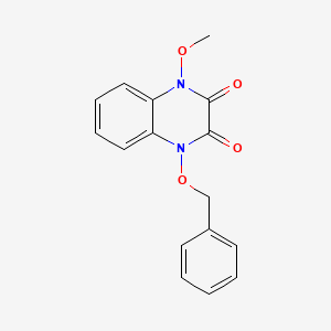 B5556077 1-(benzyloxy)-4-methoxy-1,4-dihydro-2,3-quinoxalinedione CAS No. 5895-01-2