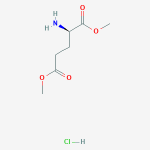 molecular formula C7H14ClNO4 B555608 Dimethyl D-glutamate hydrochloride CAS No. 27025-25-8