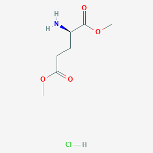 molecular formula C7H14ClNO4 B555608 盐酸二甲基 D-谷氨酸酯 CAS No. 27025-25-8