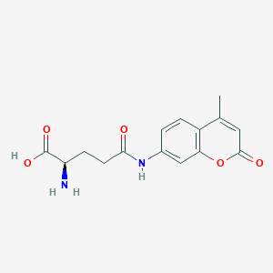 molecular formula C15H16N2O5 B555612 (2R)-2-amino-5-[(4-methyl-2-oxochromen-7-yl)amino]-5-oxopentanoic acid CAS No. 201851-56-1