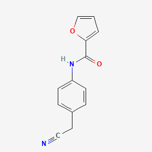 molecular formula C13H10N2O2 B5556135 N-[4-(cyanomethyl)phenyl]furan-2-carboxamide 