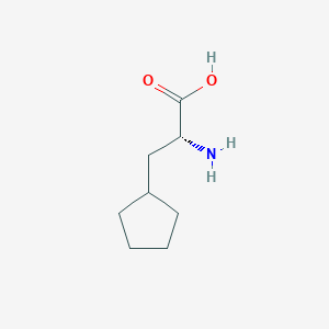 molecular formula C8H15NO2 B555625 (R)-2-amino-3-cyclopentylpropanoic acid CAS No. 99295-81-5