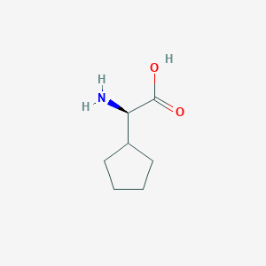 molecular formula C7H13NO2 B555626 (R)-2-Amino-2-cyclopentylacetic acid CAS No. 2521-86-0