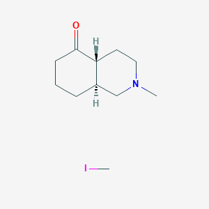 Octahydro-2-methyl-trans-5(1H)-isoquinolone methiodide