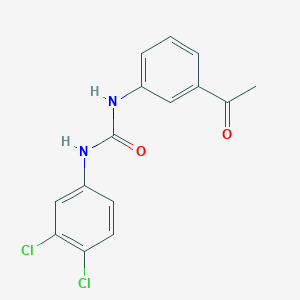 molecular formula C15H12Cl2N2O2 B5556377 3-(3-Acetylphenyl)-1-(3,4-dichlorophenyl)urea 