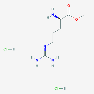 molecular formula C7H18Cl2N4O2 B555642 (R)-Methyl 2-amino-5-guanidinopentanoate dihydrochloride CAS No. 78851-84-0