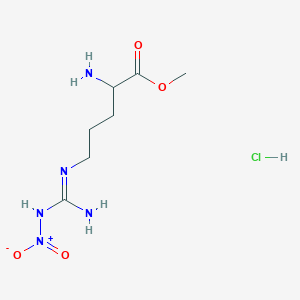 molecular formula C7H16ClN5O4 B555647 H-D-Arg(NO2)-OMe HCl CAS No. 50912-92-0