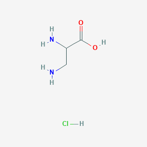 molecular formula C3H9ClN2O2 B555649 2,3-Diaminopropanoic acid hydrochloride CAS No. 54897-59-5