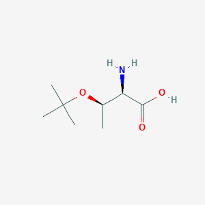 molecular formula C8H17NO3 B555652 (2R,3R)-2-Amino-3-(tert-butoxy)butanoic acid CAS No. 119323-52-3