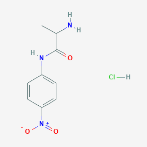 molecular formula C9H12ClN3O3 B555653 H-D-Ala-pna hcl CAS No. 201731-77-3