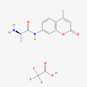molecular formula C15H15F3N2O5 B555656 (R)-2-Amino-N-(4-methyl-2-oxo-2H-chromen-7-yl)propanamide 2,2,2-trifluoroacetate CAS No. 201847-52-1