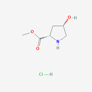 molecular formula C6H12ClNO3 B555678 盐酸甲基（2S,4S）-4-羟基吡咯烷-2-羧酸酯 CAS No. 40126-30-5