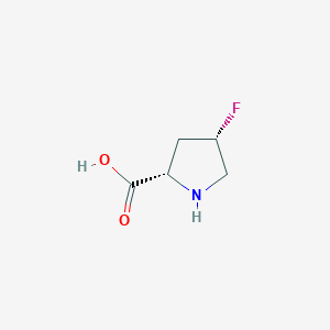 molecular formula C5H8FNO2 B555679 (2S,4S)-4-fluoropyrrolidine-2-carboxylic acid CAS No. 2438-57-5