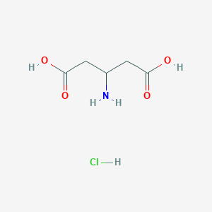 molecular formula C5H10ClNO4 B555682 3-aminopentanedioic Acid Hydrochloride CAS No. 336182-10-6
