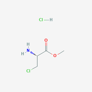 molecular formula C4H9Cl2NO2 B555687 (R)-methyl 2-amino-3-chloropropanoate hydrochloride CAS No. 17136-54-8