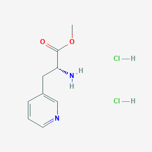molecular formula C9H14Cl2N2O2 B555699 3-(3-Pyridyl)-D-alanine methyl ester dihydrochloride CAS No. 197088-84-9