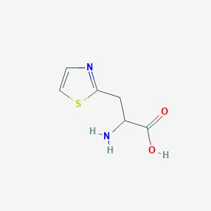 molecular formula C6H8N2O2S B555702 2-Amino-3-(thiazol-2-yl)propanoic acid CAS No. 1596-65-2