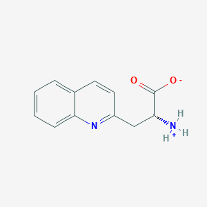 molecular formula C12H12N2O2 B555703 (R)-2-Amino-3-(quinolin-2-yl)propanoic acid CAS No. 170421-67-7