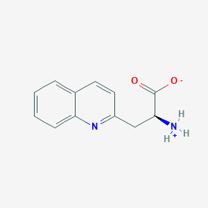 molecular formula C12H12N2O2 B555704 (S)-2-Amino-3-quinolin-2-yl-propionic acid CAS No. 161513-46-8