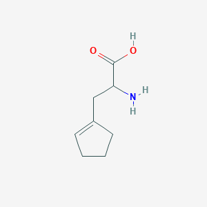 molecular formula C8H13NO2 B555705 2-Amino-3-cyclopent-1-enyl-propionic acid CAS No. 90087-65-3
