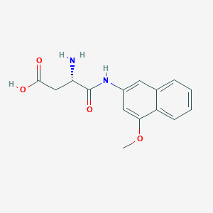 (3S)-3-amino-4-[(4-methoxynaphthalen-2-yl)amino]-4-oxobutanoic acid