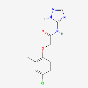 molecular formula C11H11ClN4O2 B5557184 2-(4-chloro-2-methylphenoxy)-N-(4H-1,2,4-triazol-3-yl)acetamide CAS No. 91192-94-8