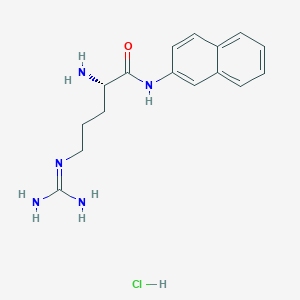 molecular formula C16H22ClN5O B555721 (S)-5-(Amidinoamino)-2-amino-N-2-naphthylvaleramide monohydrochloride CAS No. 18905-73-2