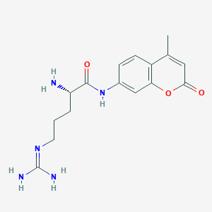 molecular formula C16H21N5O3 B555722 Arginine 4-methyl-7-coumarylamide CAS No. 70274-89-4