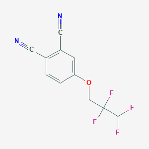 molecular formula C11H6F4N2O B055573 4-(2,2,3,3-Tetrafluoropropoxy)benzene-1,2-dicarbonitrile CAS No. 121190-46-3