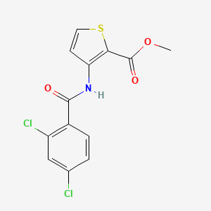 molecular formula C13H9Cl2NO3S B5557300 Methyl 3-[(2,4-dichlorobenzoyl)amino]thiophene-2-carboxylate 