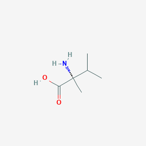 molecular formula C6H13NO2 B555741 (2S)-2-amino-2,3-dimethylbutanoic acid CAS No. 53940-83-3