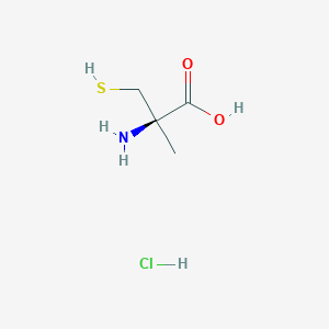 molecular formula C4H10ClNO2S B555751 (R)-2-Amino-3-mercapto-2-methylpropanoic acid hydrochloride CAS No. 148766-37-4