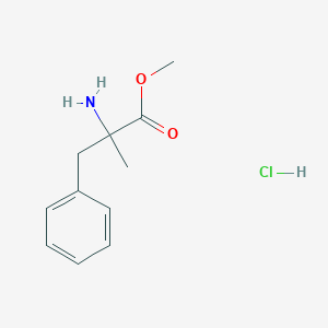 molecular formula C11H16ClNO2 B555768 Methyl 2-amino-2-methyl-3-phenylpropanoate hydrochloride CAS No. 64665-60-7