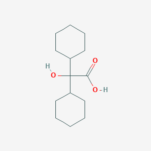 molecular formula C14H24O3 B055577 Glycolic acid, dicyclohexyl- CAS No. 6313-70-8