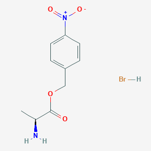 molecular formula C10H13BrN2O4 B555781 (S)-4-Nitrobenzyl 2-aminopropanoate hydrobromide CAS No. 10144-66-8