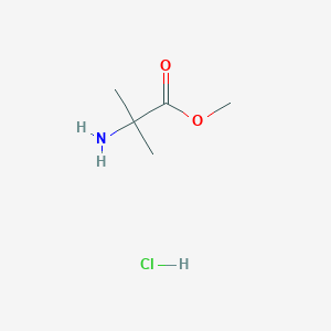 molecular formula C5H12ClNO2 B555793 盐酸甲基 2-氨基-2-甲基丙酸酯 CAS No. 15028-41-8