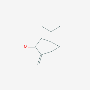 molecular formula C10H14O B055580 Bicyclo[3.1.0]hexan-3-one, 4-methylene-1-(1-methylethyl)-(9CI) CAS No. 116660-68-5